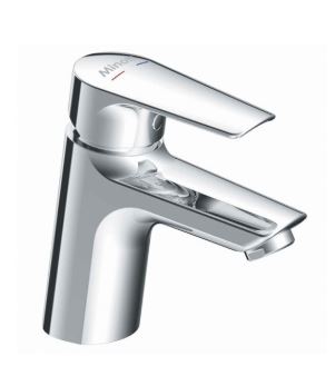 Jednoručna baterija za lavabo Moderna – hrom, kompaktna