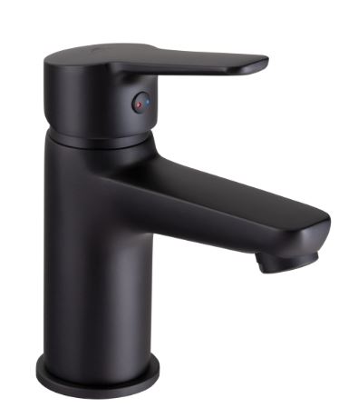 Jednoručna baterija za lavabo UNO-18 crna – mat dizajn